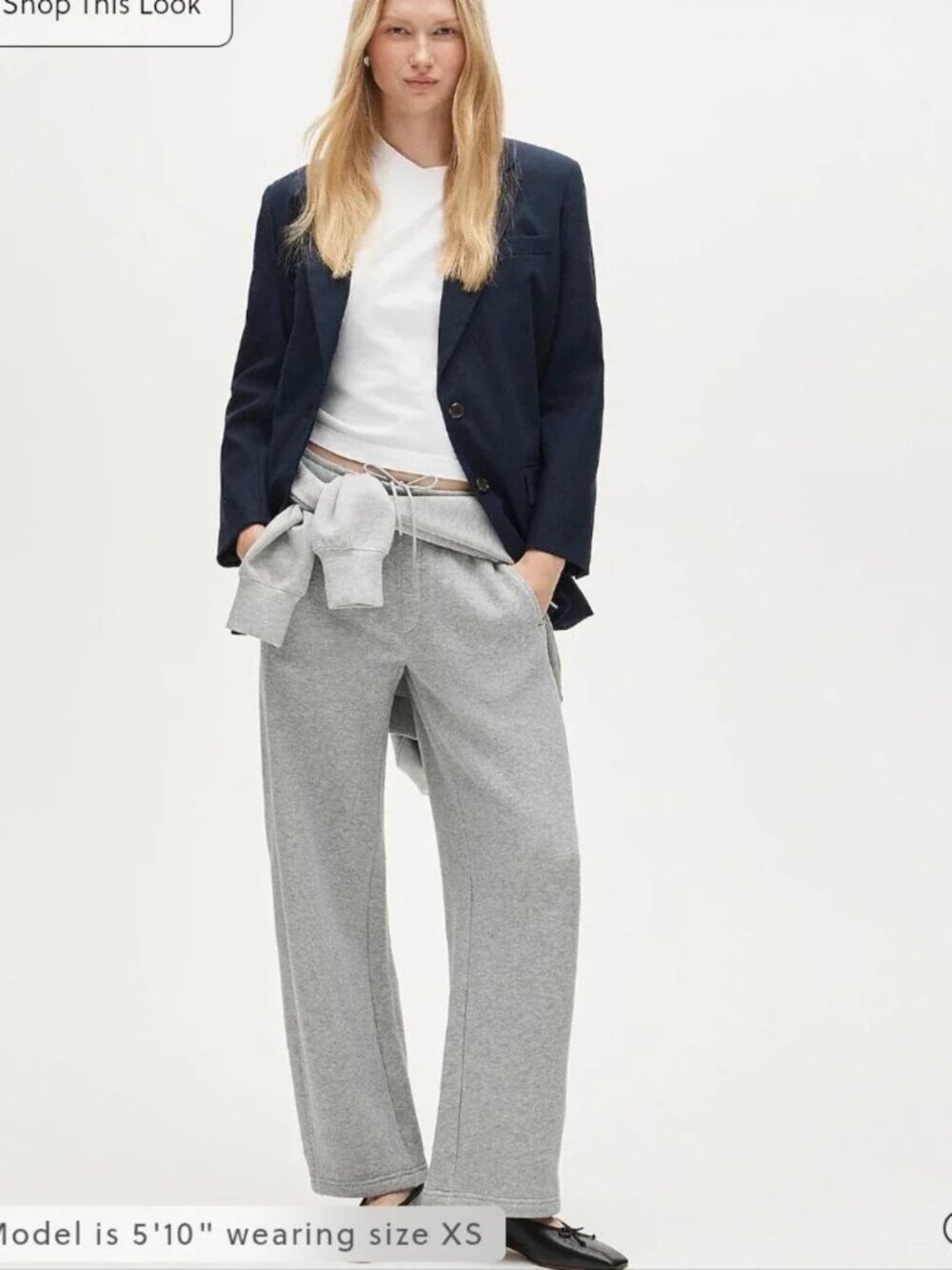 J. Crew Zoe Barrel Sweatpant in Heritage Terry, XS, NWT
